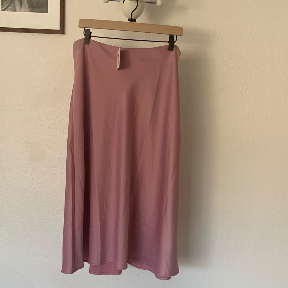 Anne Klein pink midi skirt